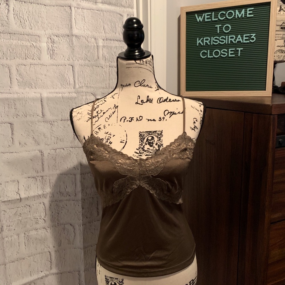 Express Olive Camisole Top Size Medium